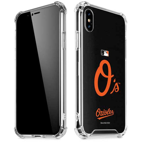 MLB Baltimore Orioles - Solid Distressed iPhone XS Max Clear Case